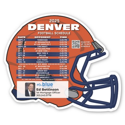 Football Schedule Magnet