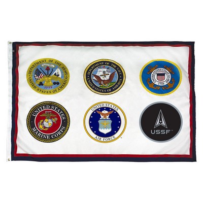 Armed Forces 6 Commemorative Flag (5'x8')