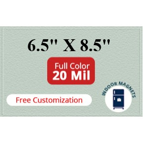 Magnet - 6.5x8.5 Square Corners - 20 mil
