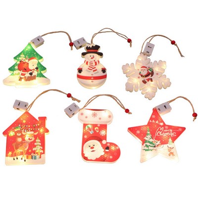 Led Lights Christmas Tree Decoration Tag