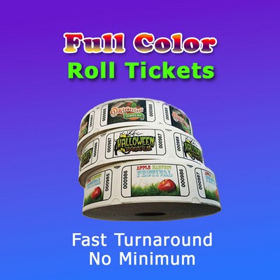 Variable Image Full Color Roll Ticket