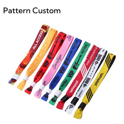 Heat Transfer Printing Disposable Ribbon Wristband for Evens