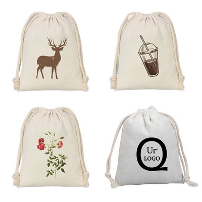 5.11 x 6.29" 8Oz Canvas Drawstring Bag