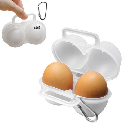 Portable Dual Egg Holder w/Carabiner