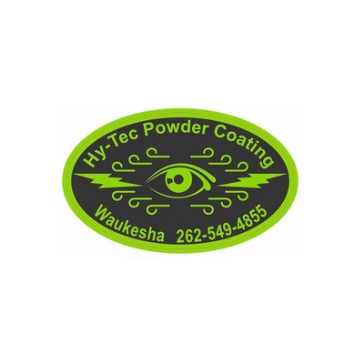 Decal On White Vinyl Material - Laminated For Extended Outdoor Use (10"X4.5")