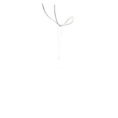 Crystal Ornament with Silver Loop