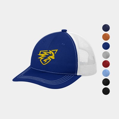 Port Authority® Unstructured Snapback Trucker Cap