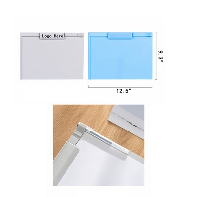 Plastic writing board - landscape orientation