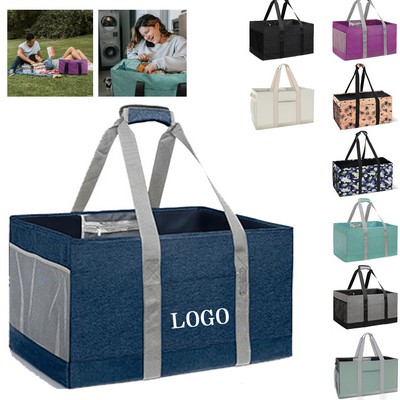 Waterproof Large Reusable Grocery Tote Bag