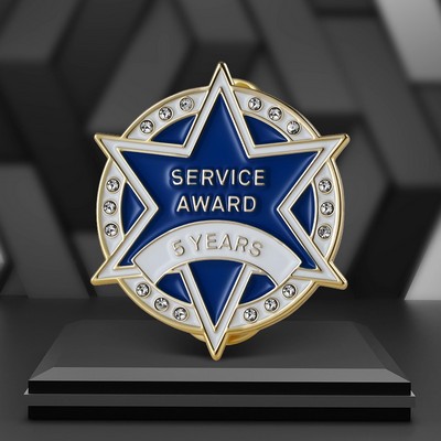 1/2" Year of Service Soft Enamel Lapel Pins