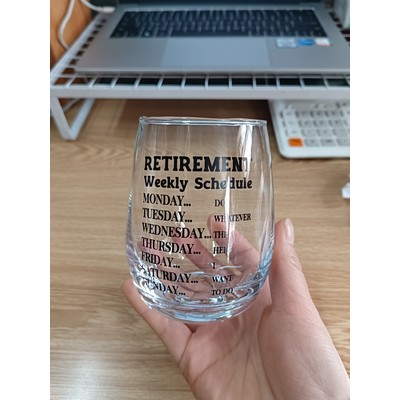 Stemless Wine Glass