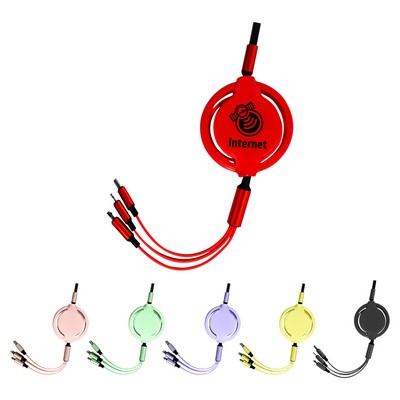 3" 1 Retractable Charging Cable