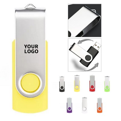 2 GB Swivel USB 2.0 Drive Laser Logo