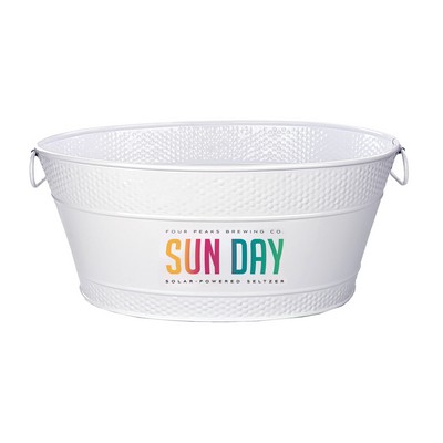 Colt Drink Bucket Hammered White