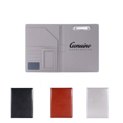 PU Business Folder with Clipboard