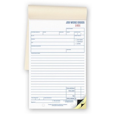 Job Work Order Forms - Booked (2-Part)