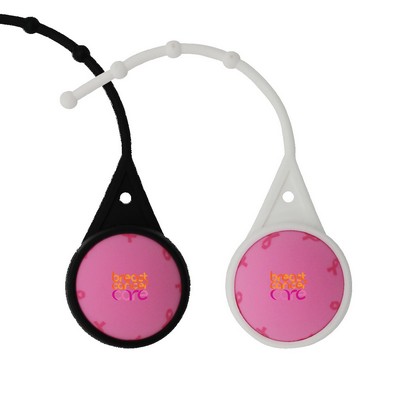 Awareness Round Lip Balm with Lanyard, Full Color Digital