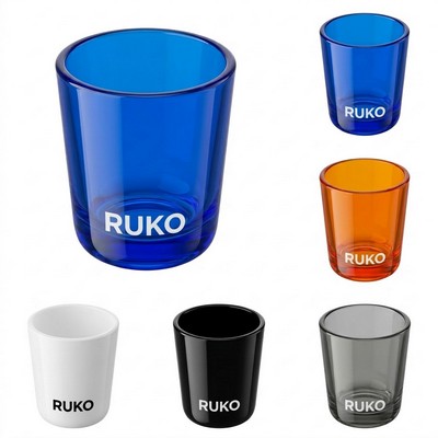 Colored Hard Acrylic 1.5 Oz Shot Glass