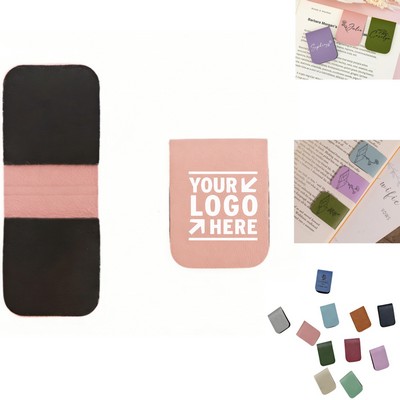 PU Leather Magnetic Bookmark
