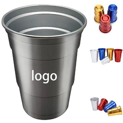 Professional 16oz Dishwasher Safe Rust-Resistant Aluminum Drinking Cup