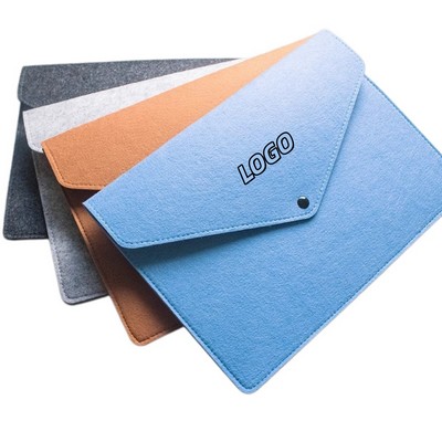 Premium A4 Felt Document Bag for Professional File Storage and Transport