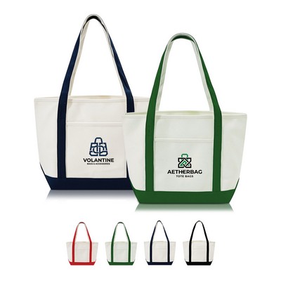 Yacht Club Cotton Canvas Tote (Medium)