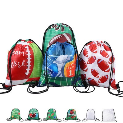Durable Polyester Drawstring Backpack with Lightweight Design