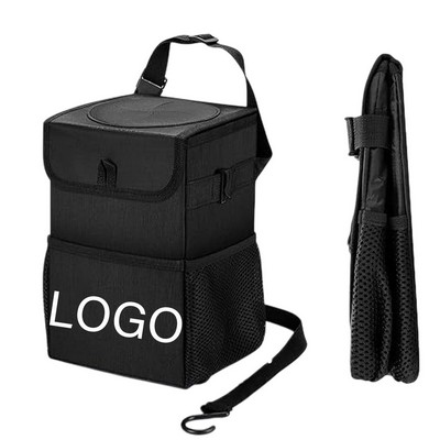 Upgraded Car Trash Can With Lid And Custom Logo