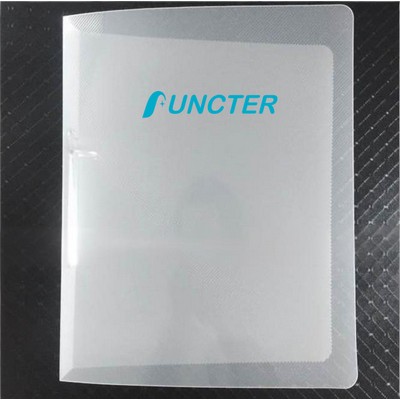 A4 Clear Hard Cover Round Ring Binders 2-Ring Binder Document Folder