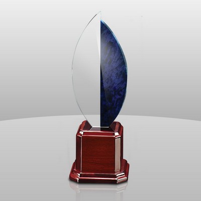Elegant Curvature Flame Award (13"x4"x4")