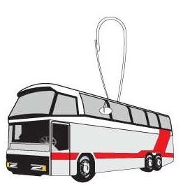 Commercial Bus Zipper Pull