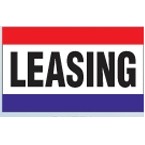 3 Stripe Leasing Nylon Message Flag (3'x5')