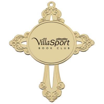 Cross Ornament w/Inner Oval