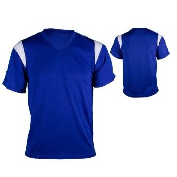 Adult Cool Mesh Soccer Jersey Shirt w/ Contrast Panel Sleeve & Shoulder