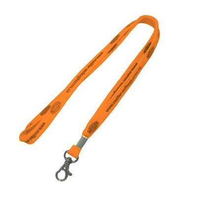 3/8" Orange Tubular Lanyard (10 Mil)
