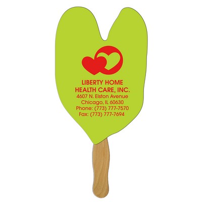 Caladium Leaf Fast Hand Fan (1 Side) 1 Day