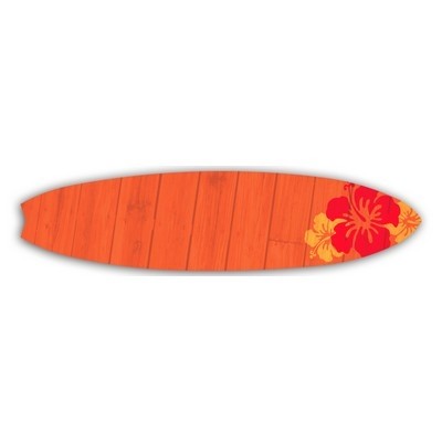 Full Color 50 Mil Name Badge (1"X4") Surfboard