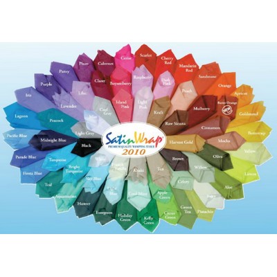 Satin Wrap Color Assortment Tissue Paper Pack