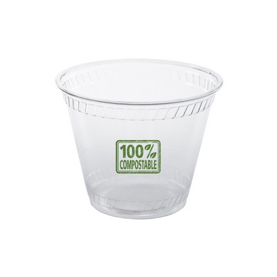 9 Oz. Soft-Sided Greenware Plastic Squat Cup (Grande Line)