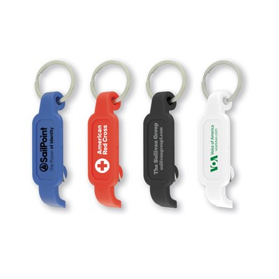 Bottle/Can Opener Key Ring (3/4"x2 1/2"x1/2")