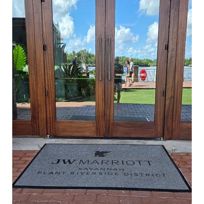 Outdoor or Indoor Logo Entry Mat - Brand Ambassador Logo Floor Mat - 3'x 4'