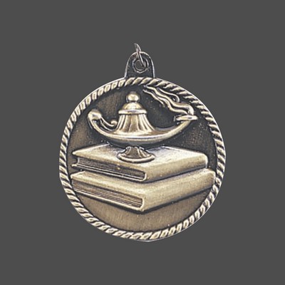 Gold Lamp of Knowledge Medal (2")