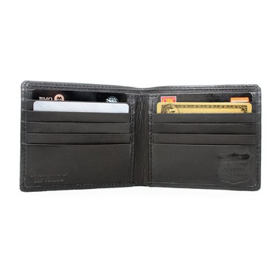 Ashlin® Designer Bernard RFID Bifold Georgio Napa Leather Wallet w/10 Card Pockets