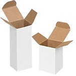 White Reverse Tuck 1 Piece Gift Box (4"x4"x4")