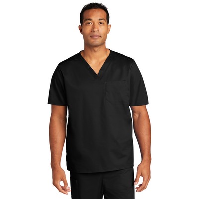 Wink® Unisex WorkFlex Chest Pocket V-Neck Top