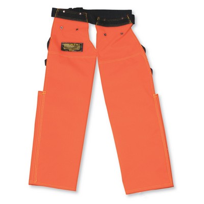 600 Denier Polyester Apron-Style High Visibility 4100 Chaps w/Back Pad