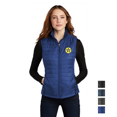 Port Authority® Women's Packable Puffy Embroidered Vest