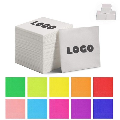 50 Sheets 2 Ply 9.8"X9.8" Volume Foil Stamped Party Napkin