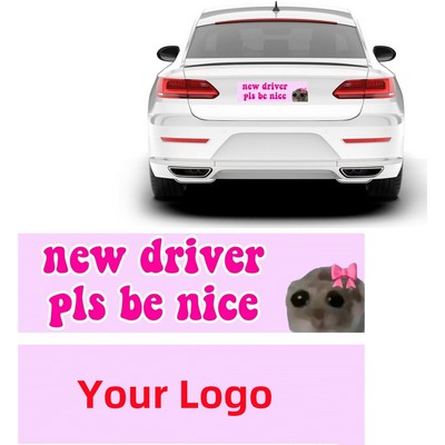 Reflective Magnetic Student Driver Safety Sign