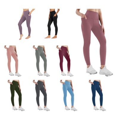 Thick High Waisted Yoga Belt Pants w/Pockets